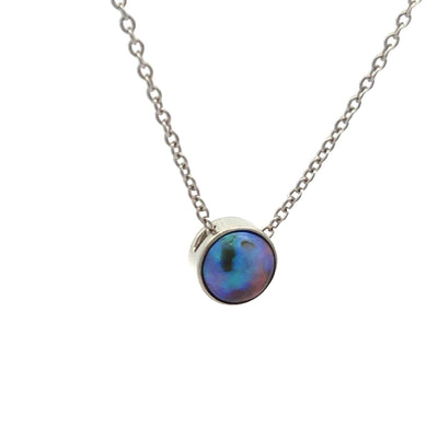 Pearl Moonrise Necklace - White Gold