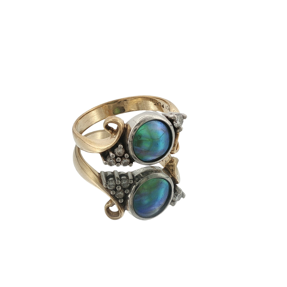 Pāua Pearl Engagement Rings