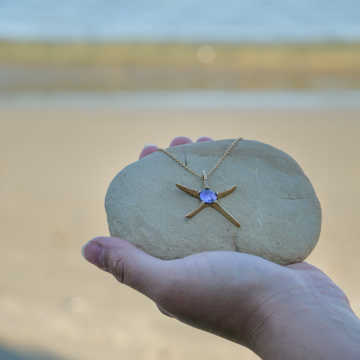 Pearl Starfish Necklace - 9ct