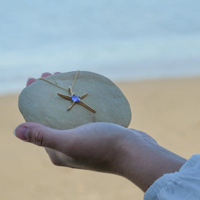 Pearl Starfish Necklace - 9ct