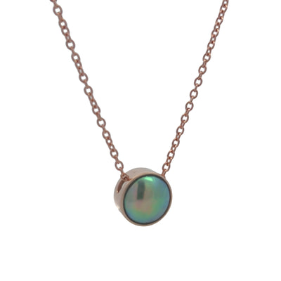 Pearl Sunrise Necklace - Rose Gold 9ct