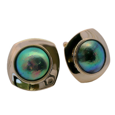 Pearl Mystery Cufflinks - 9ct Gold