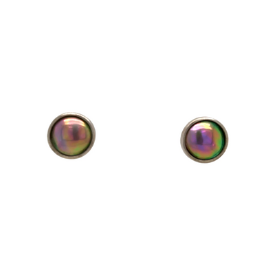 8. Pearl Stud Earrings STG - August Blush Pearl