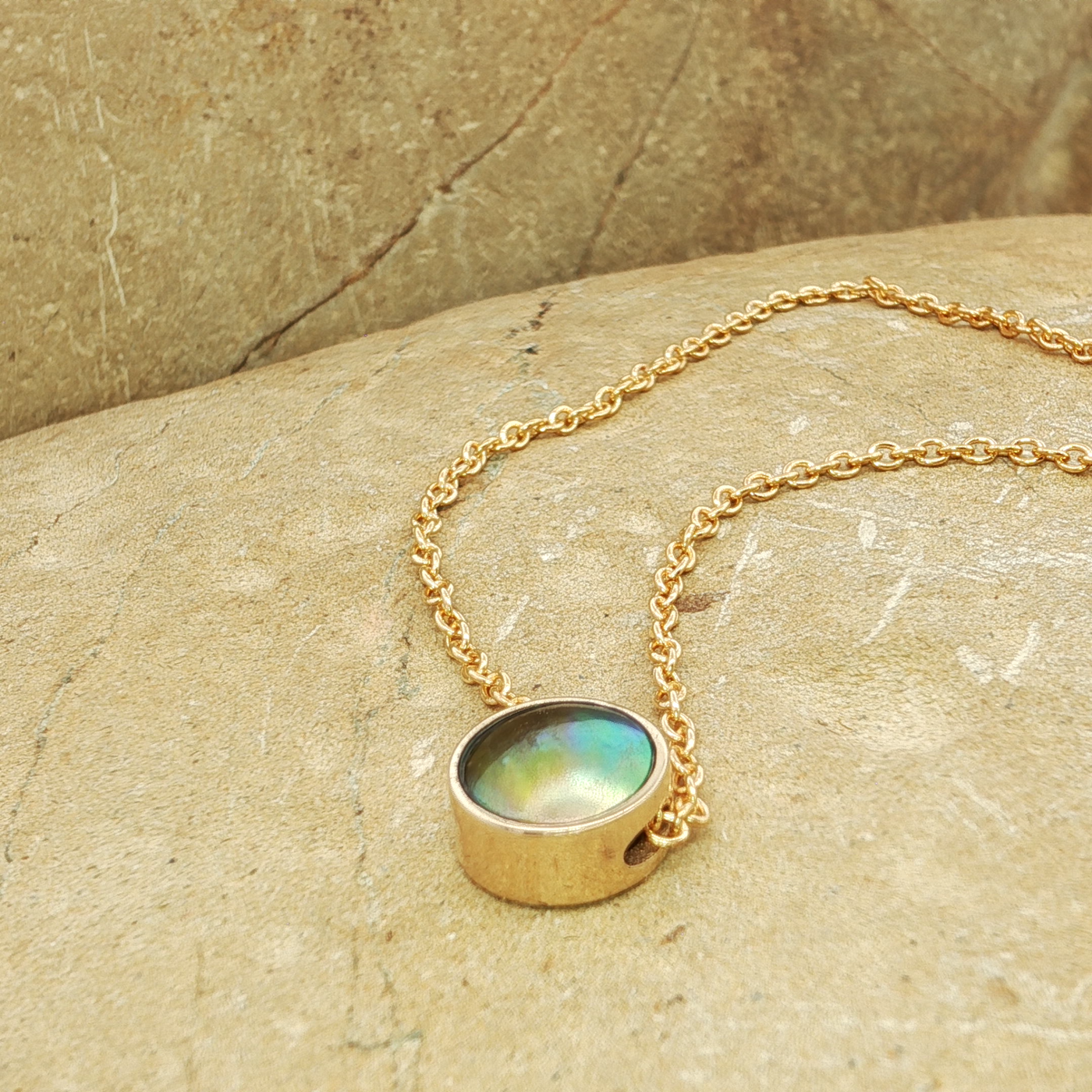 Pearl Moonrise Necklace - 9ct Yellow Gold