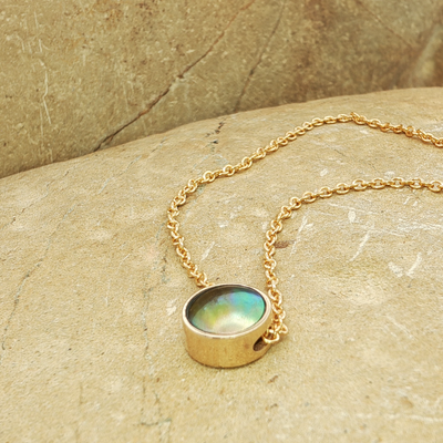 Pearl Moonrise Necklace - 9ct Yellow Gold
