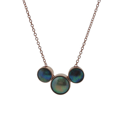Pearl Trilogy Necklace - 9ct Rose Gold