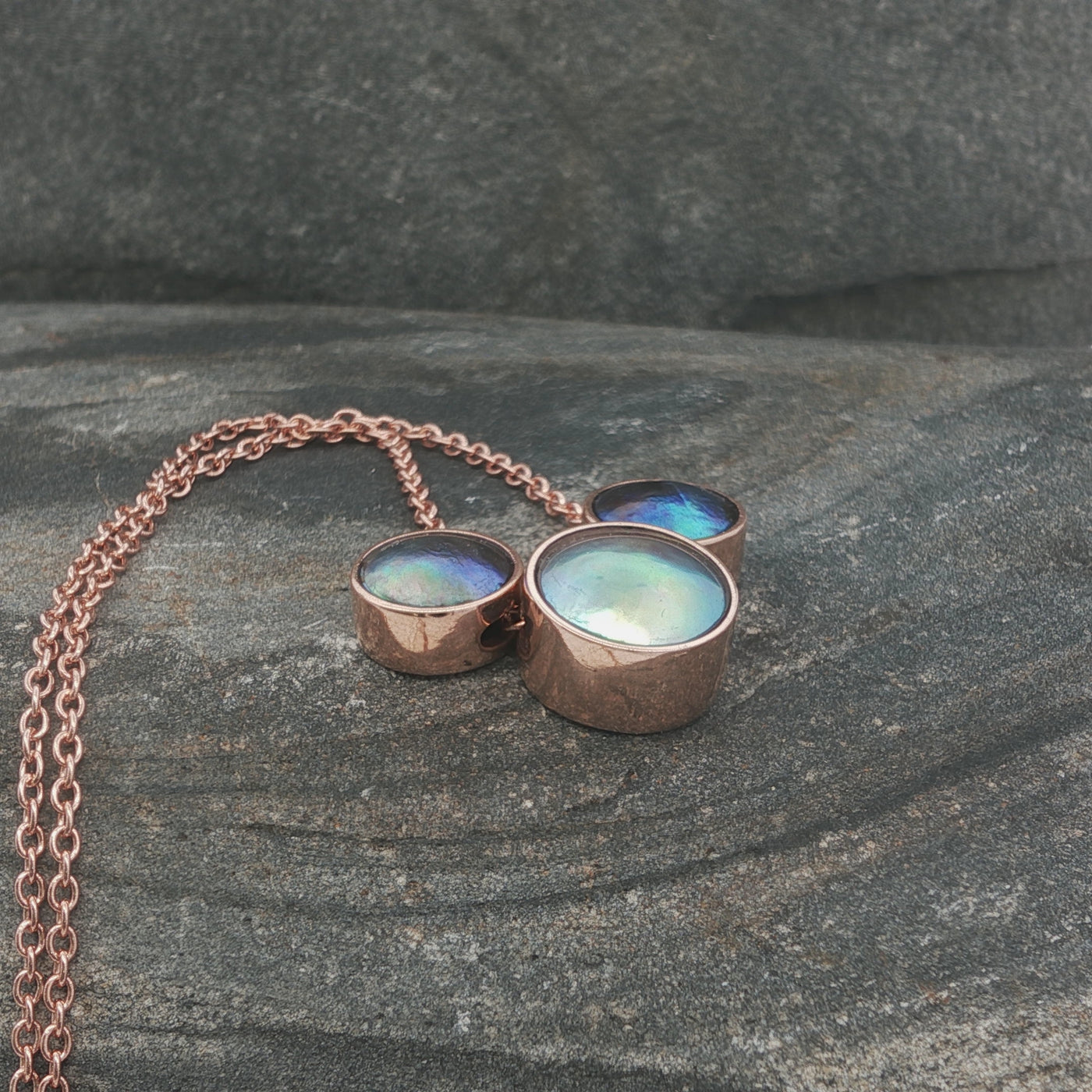 Pearl Trilogy Necklace - 9ct Rose Gold