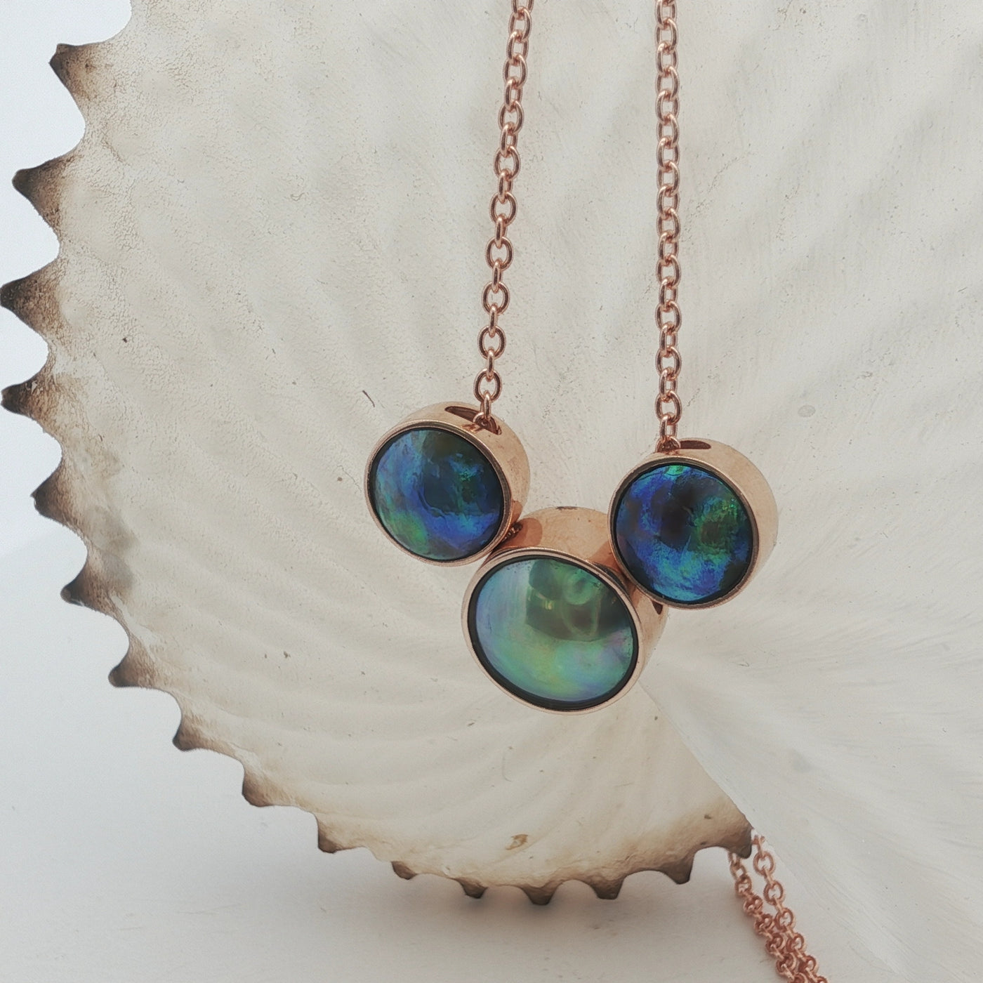 Pearl Trilogy Necklace - 9ct Rose Gold