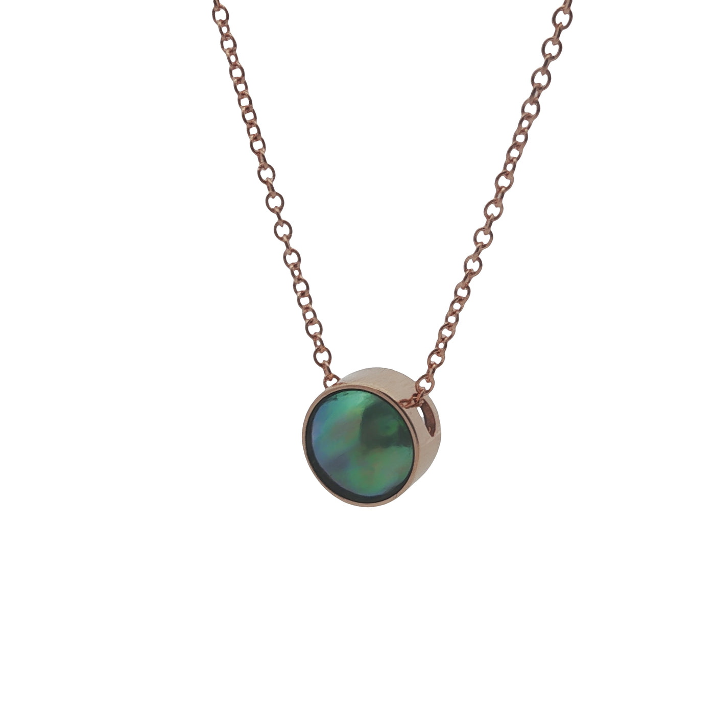 Pearl Moonrise Necklace - Rose Gold 9ct