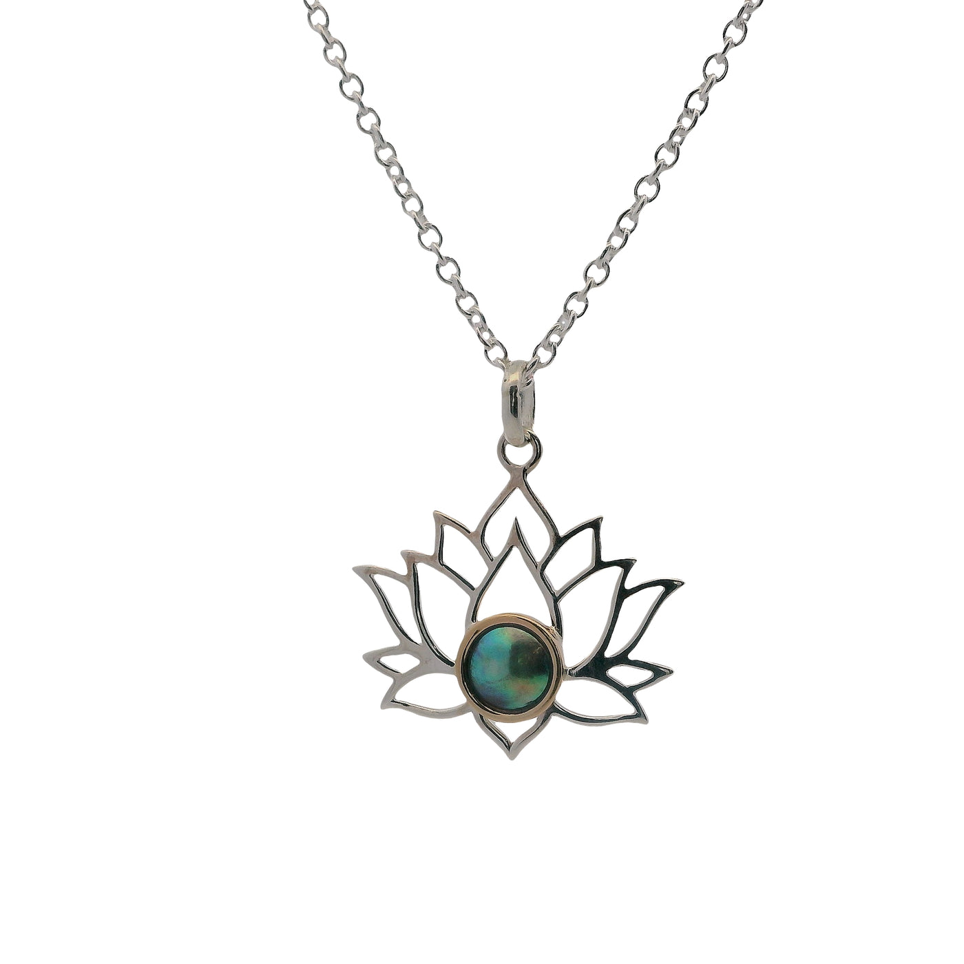 Pearl Lotus Necklace