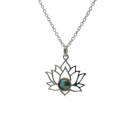 Pearl Lotus Necklace