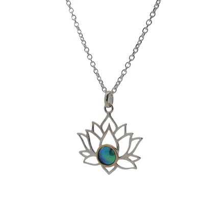 Pearl Lotus Necklace