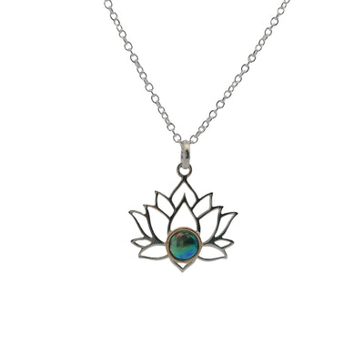 Pearl Lotus Necklace