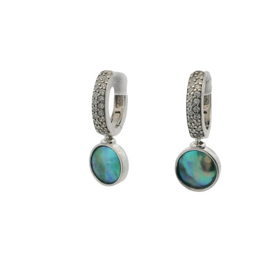 Pearl & CZ Betz Earrings - Mini
