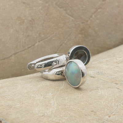 Pearl Torea Earrings - Oval