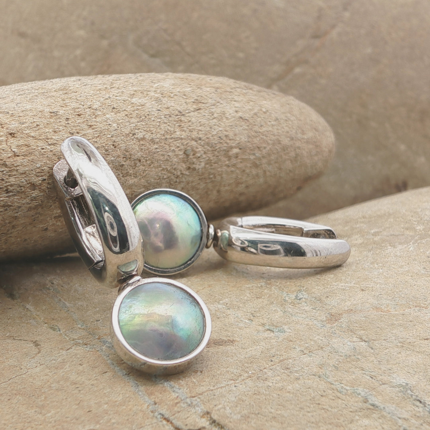 Pearl Torea Earrings - Oval