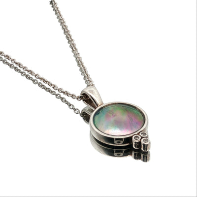 Pearl & CZ Twilight Necklace