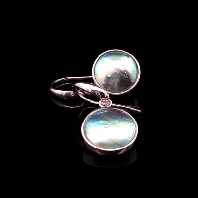 Pearl & CZ Aroha Earrings - STG