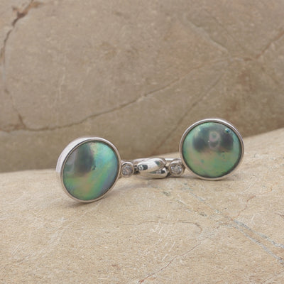Pearl & CZ Aroha Earrings - STG
