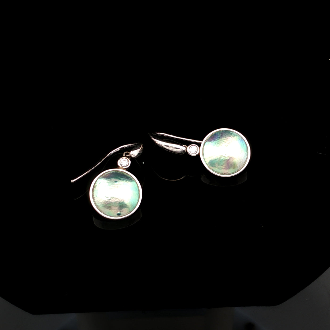 Pearl & CZ Aroha Earrings - STG