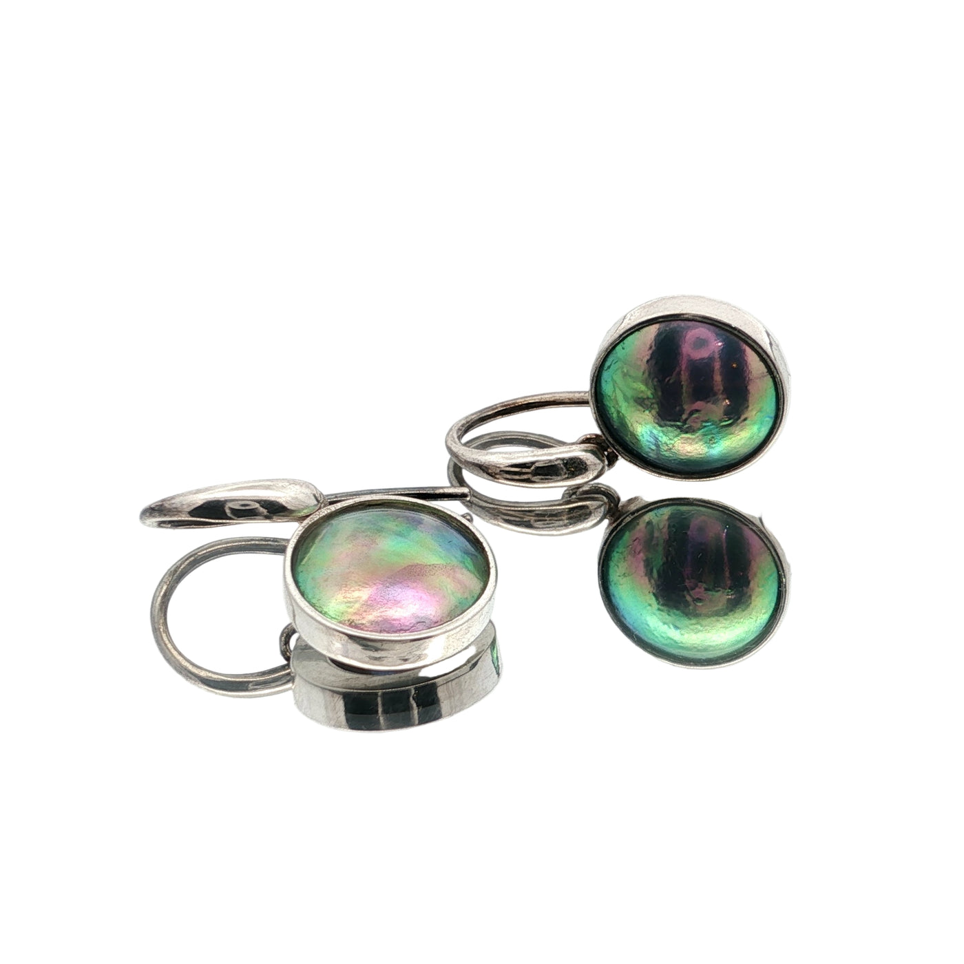 Pearl Solitaire Drop Hook Earrings