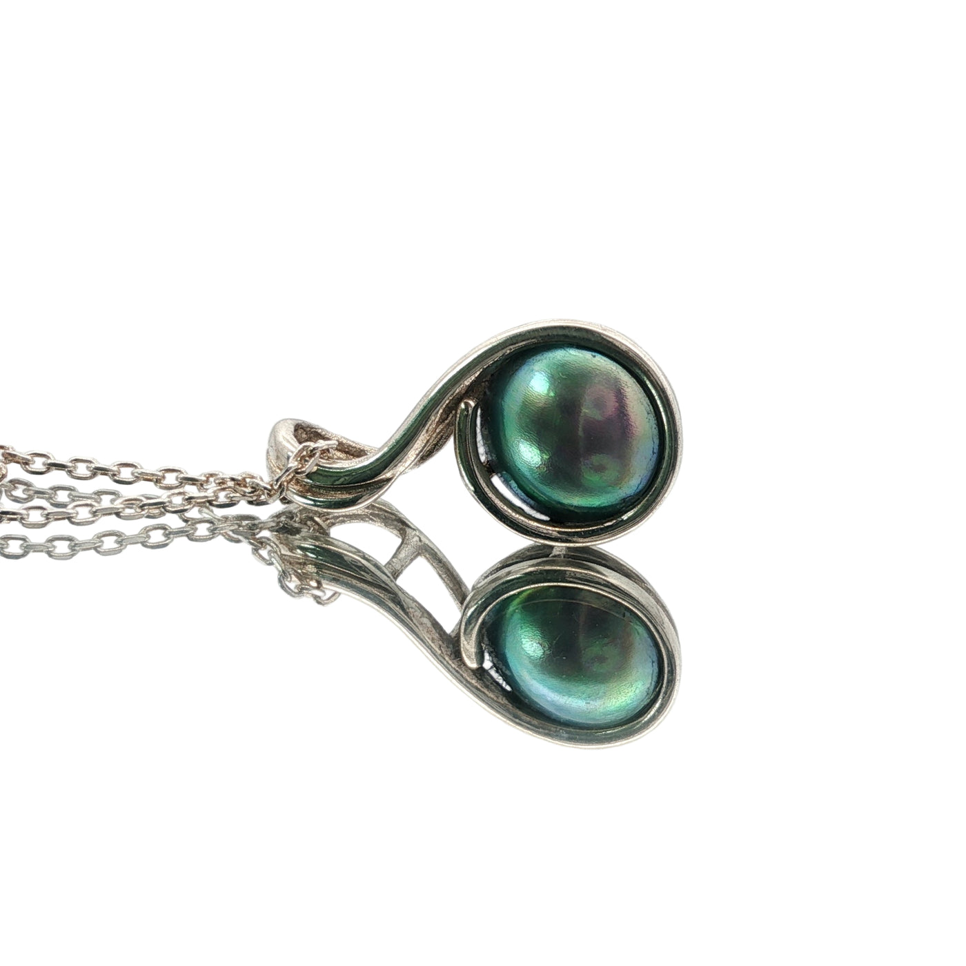 Birth Pearl Music Note Necklace - Sterling Silver