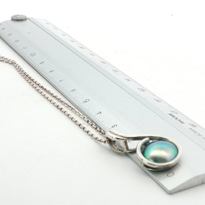 Birth Pearl Music Note Necklace - Sterling Silver