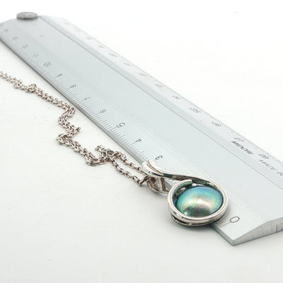 Birth Pearl Music Note Necklace - Sterling Silver