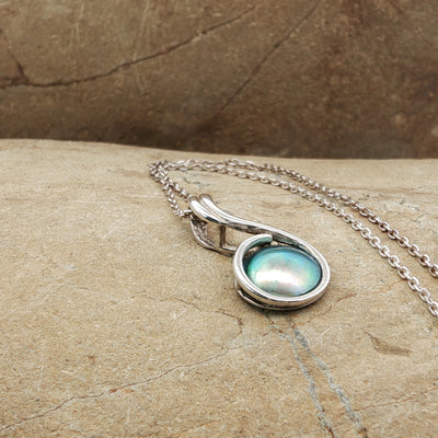 Birth Pearl Music Note Necklace - Sterling Silver