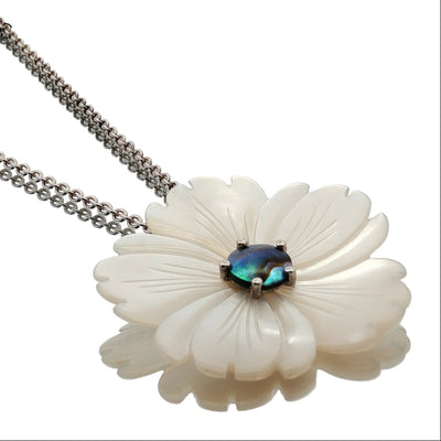 Pearl Oyster Shell Necklace - STG