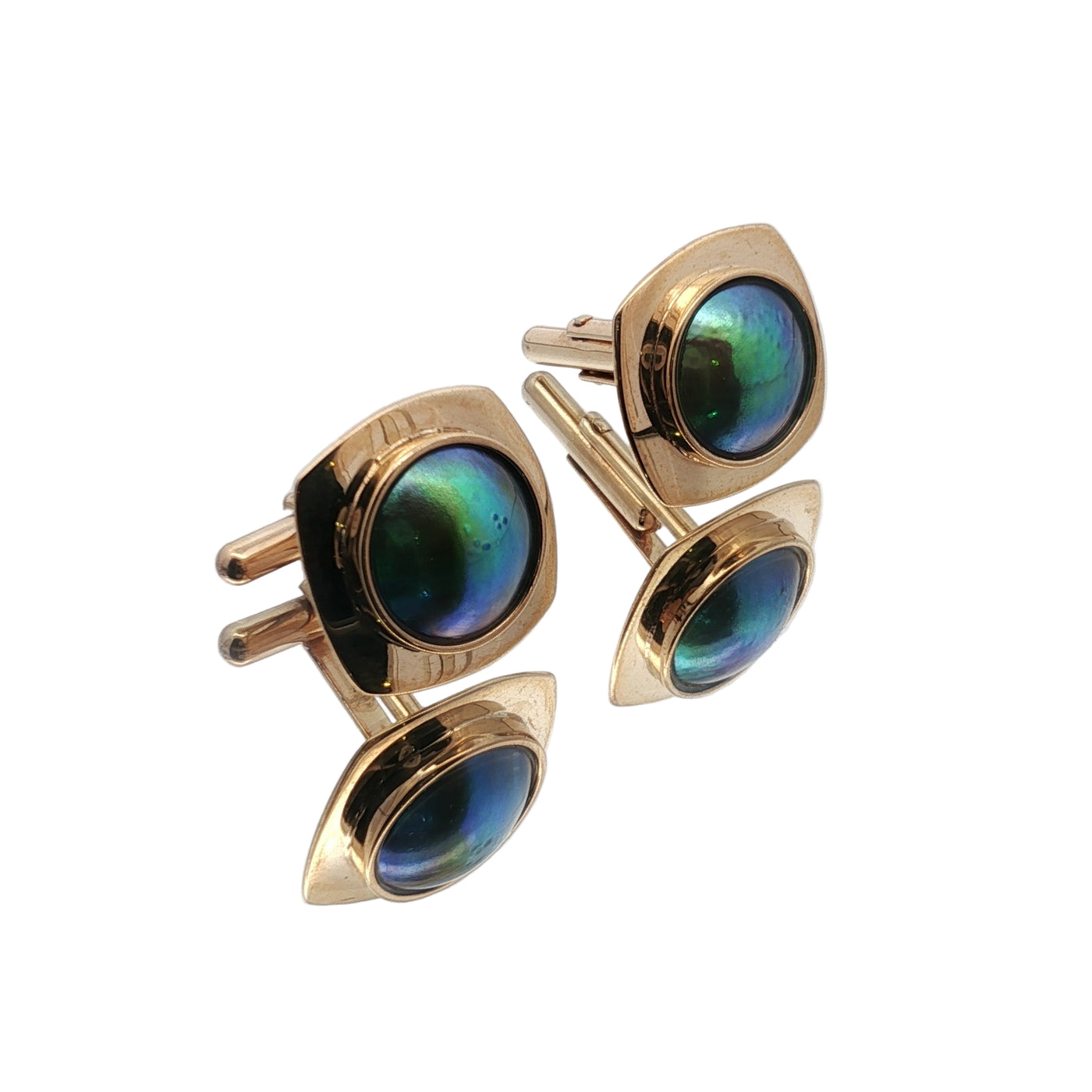 Pearl Mystery Cufflinks - 9ct Gold