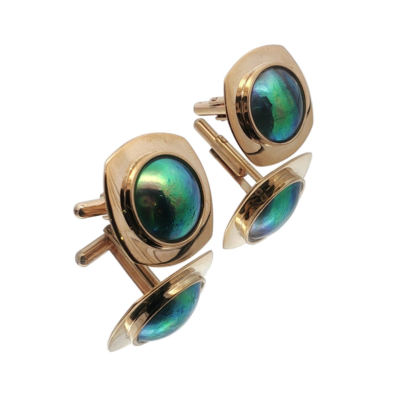 Pearl Mystery Cufflinks - 9ct Gold