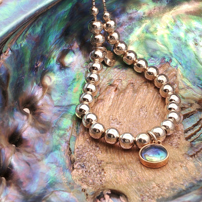 Pearl Gold Moon Two-tone Bracelet