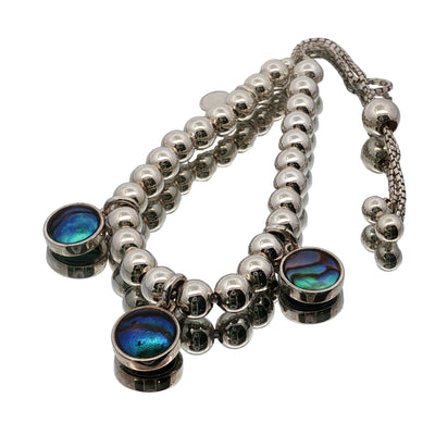 Pearl Silver Moons Bracelet