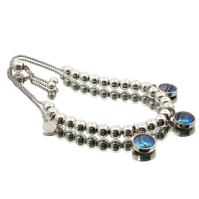 Pearl Silver Moons Bracelet