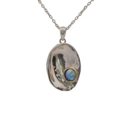 Pearl Paua Shell Necklace - Small