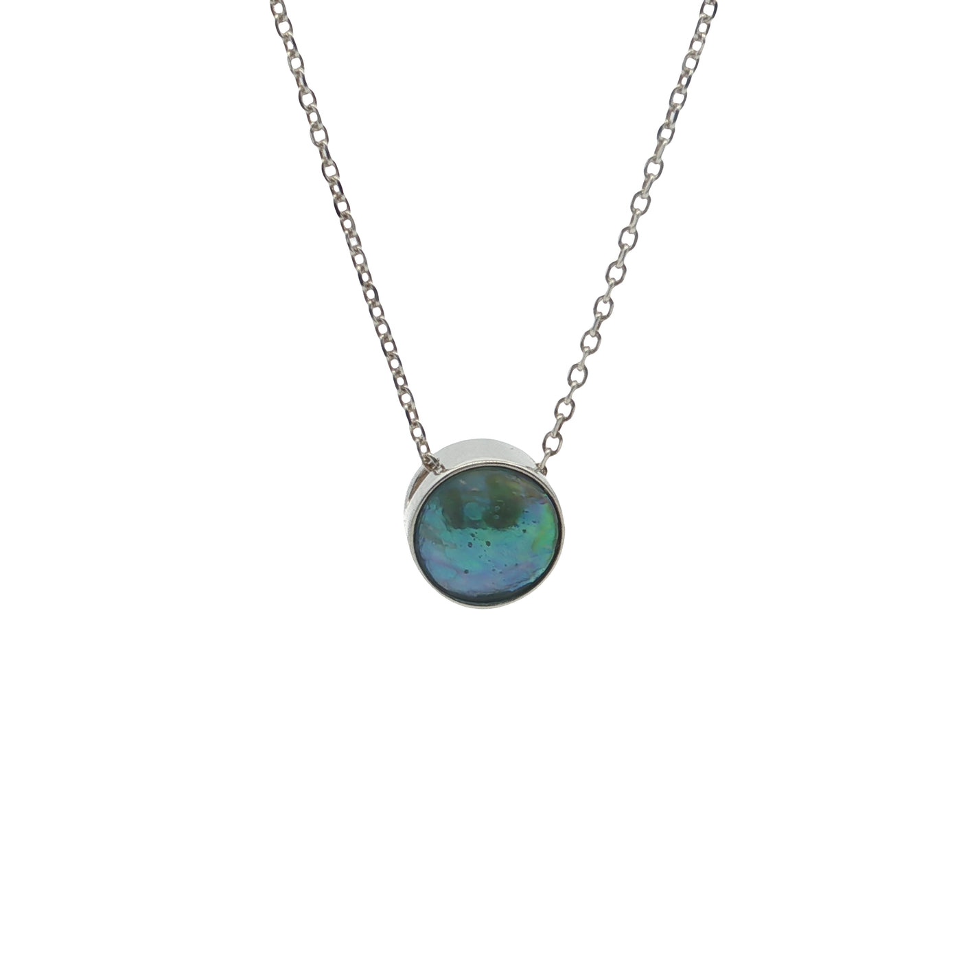 Pearl Eclipse Moon Necklace - STG