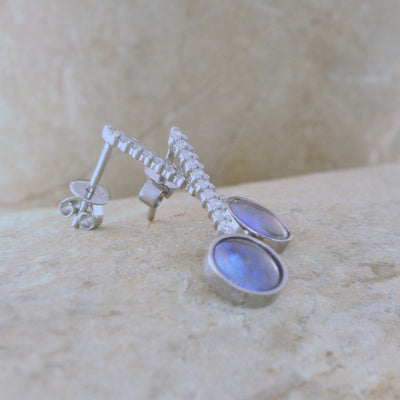 pearl drop earrings