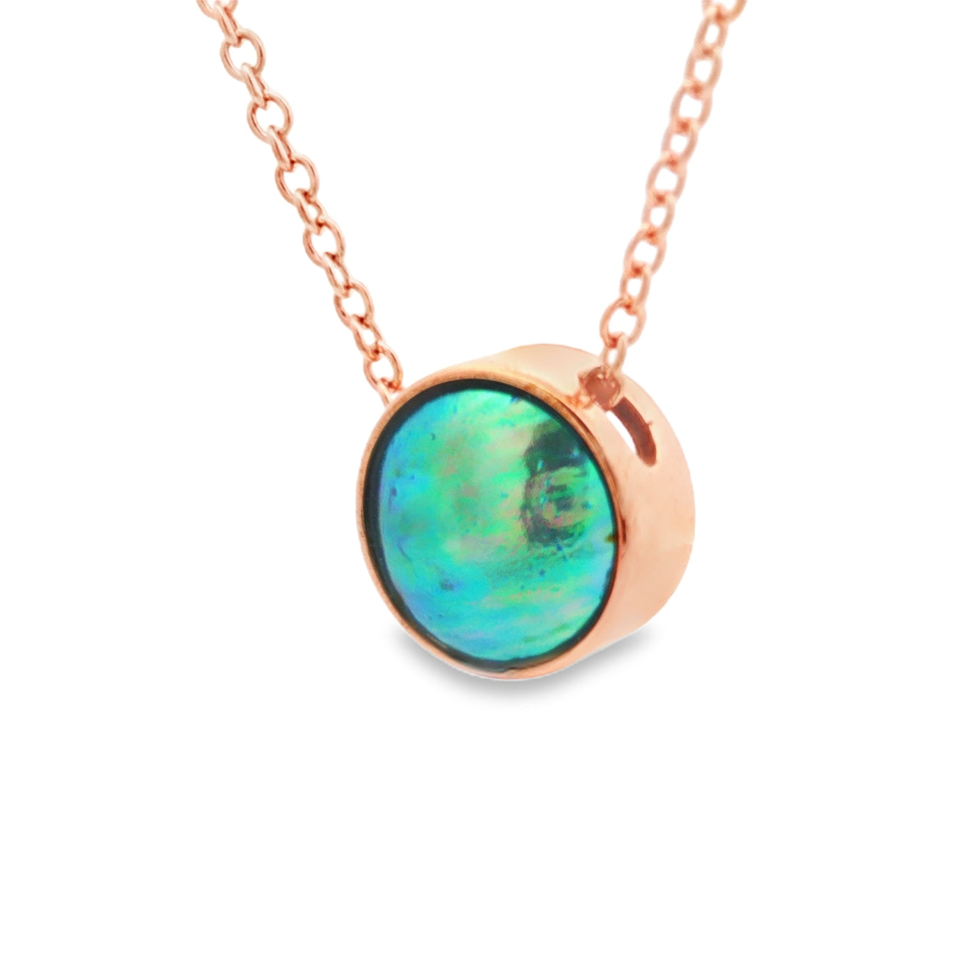 Pearl Sunrise Necklace - Rose Gold 9ct