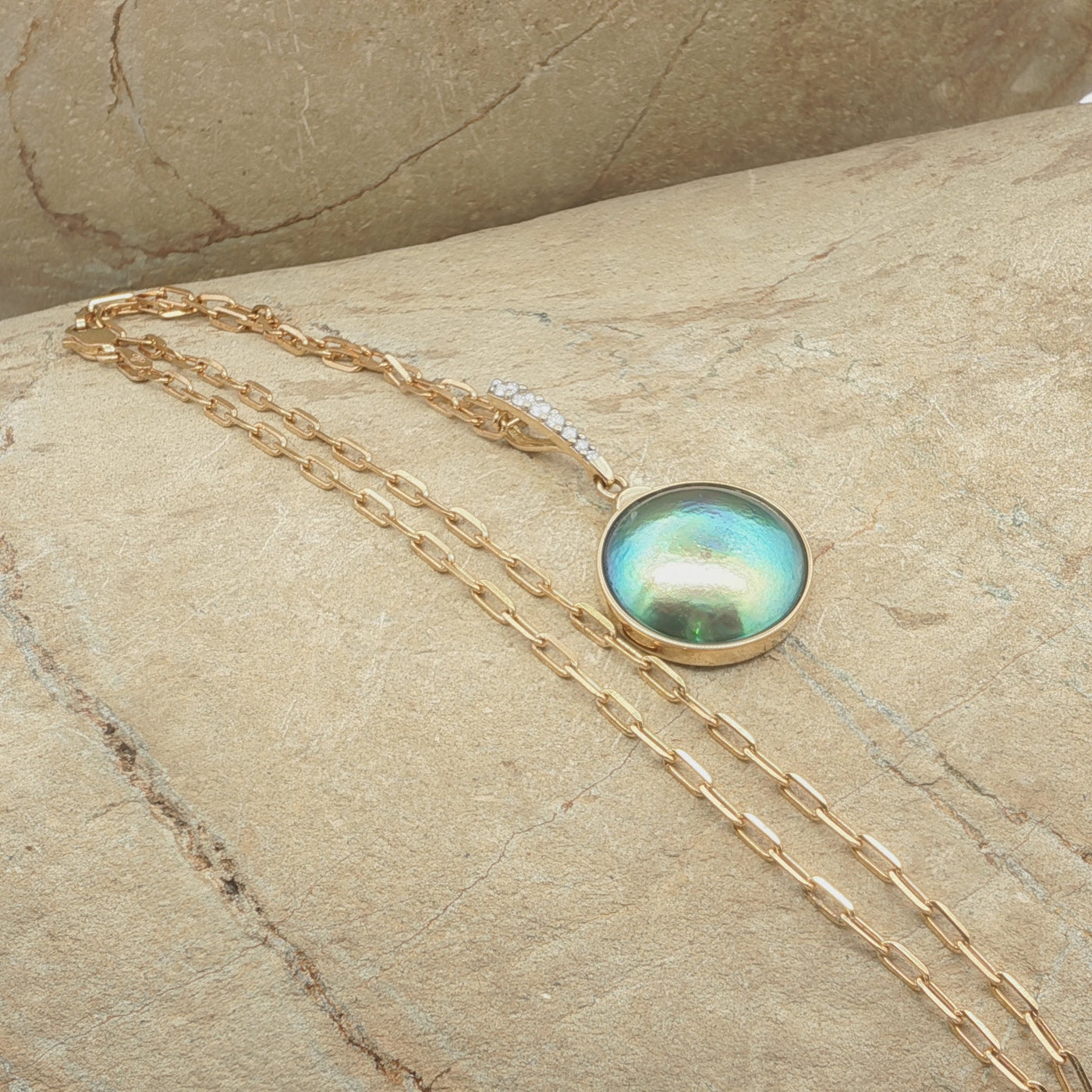 Pearl Omega Necklace