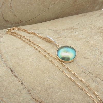 Pearl Omega Necklace