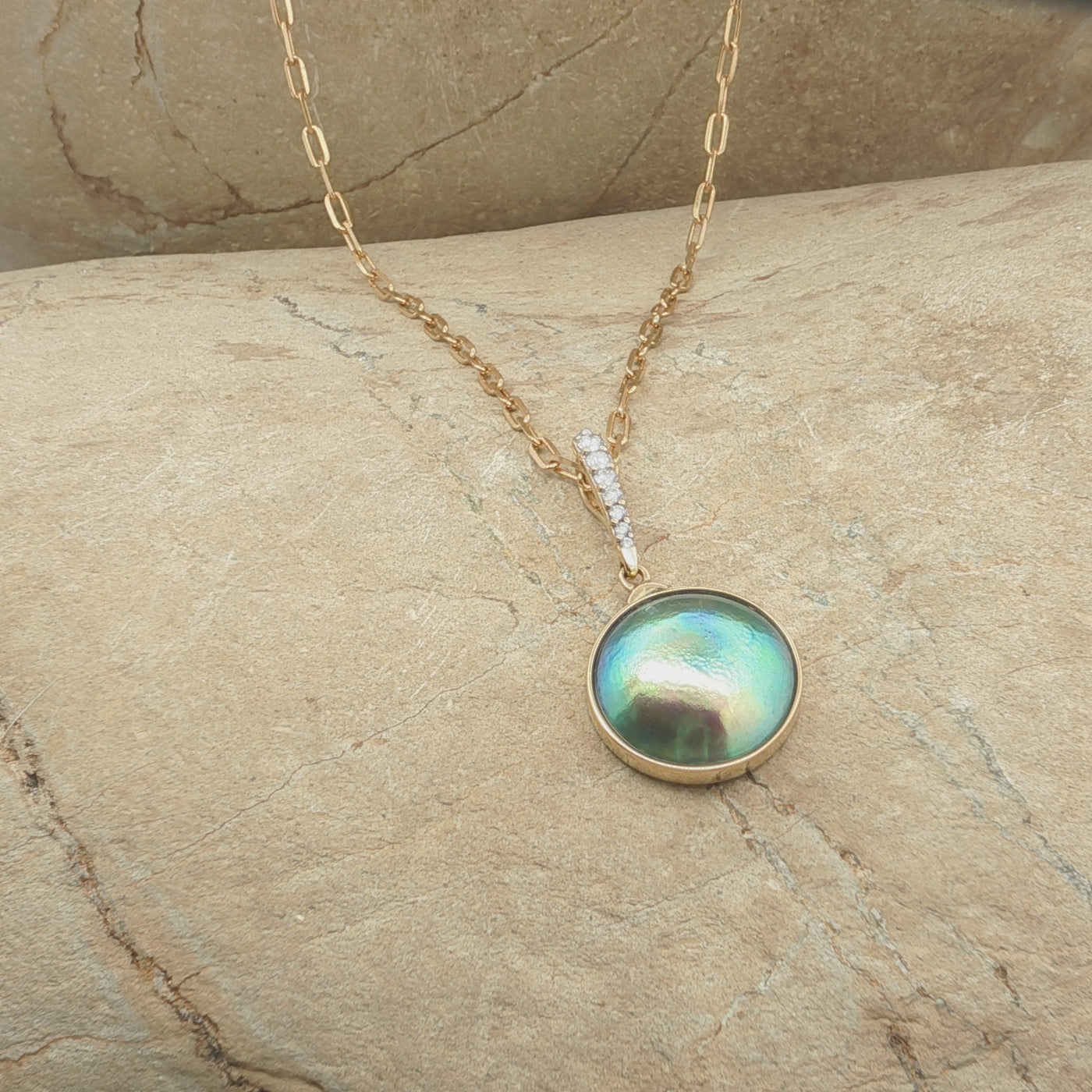 Pearl Omega Necklace
