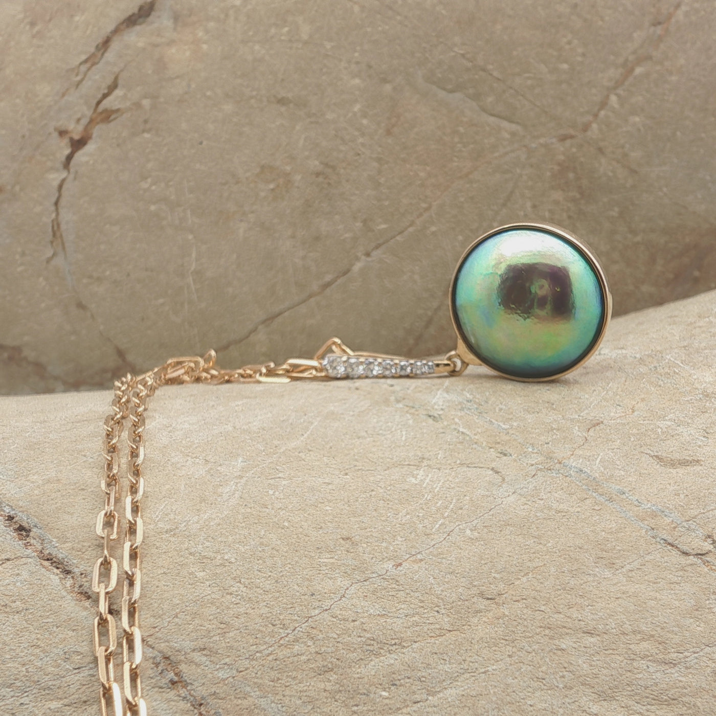 Pearl Omega Necklace