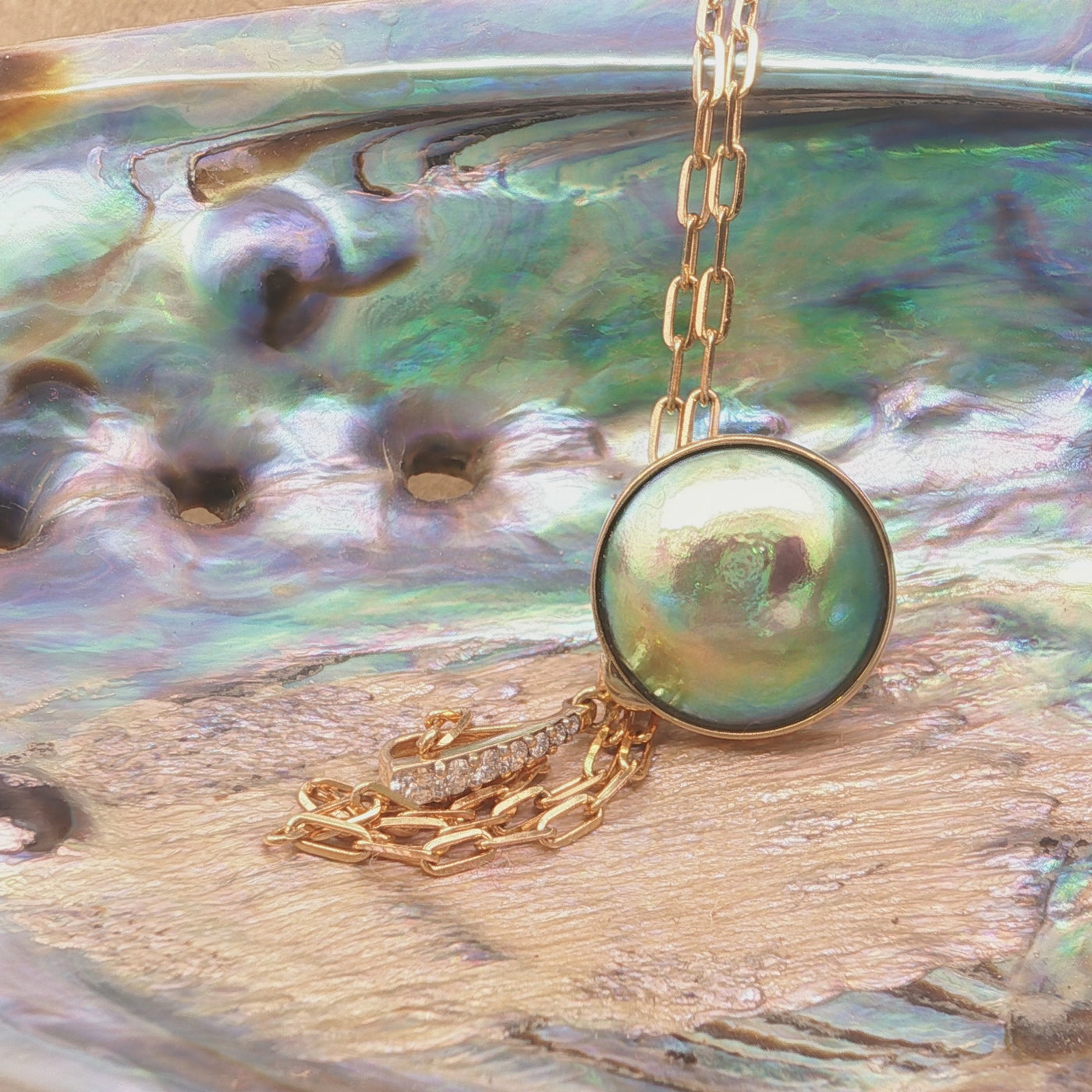 Pearl Omega Necklace