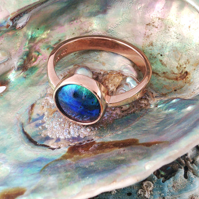 Pearl Neptune Ring 9ct Rose Gold