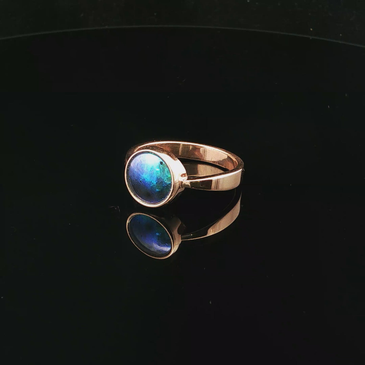 Pearl Neptune Ring 9ct Rose Gold