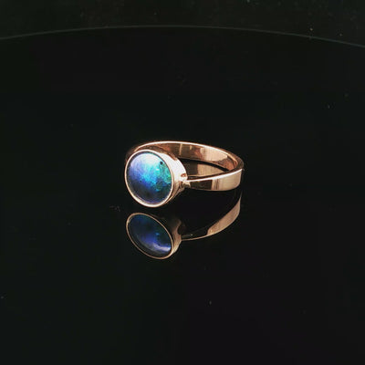 Pearl Neptune Ring 9ct Rose Gold