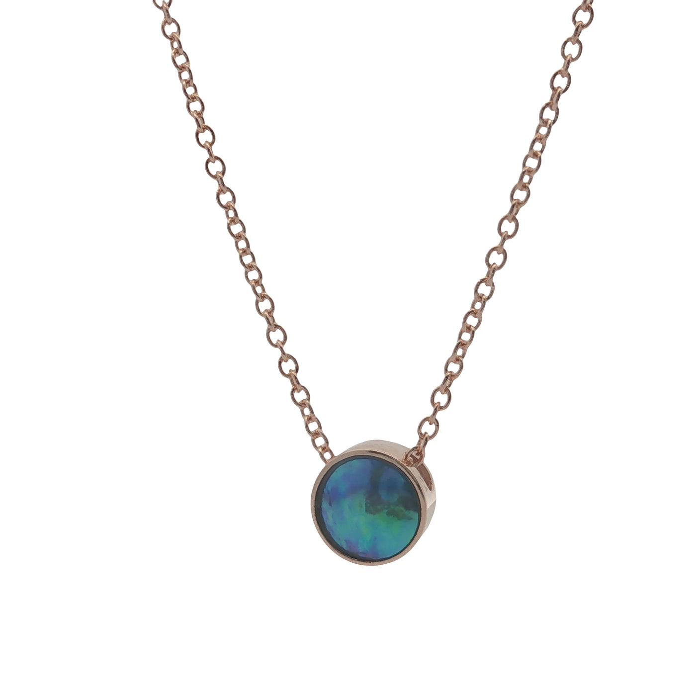 Pearl Moonrise Necklace - Rose Gold