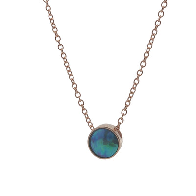 Pearl Moonrise Necklace - Rose Gold