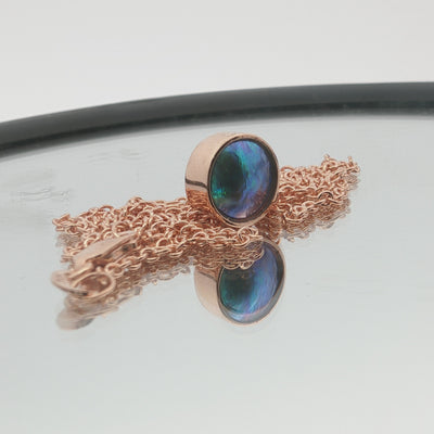 Pearl Moonrise Necklace - Rose Gold